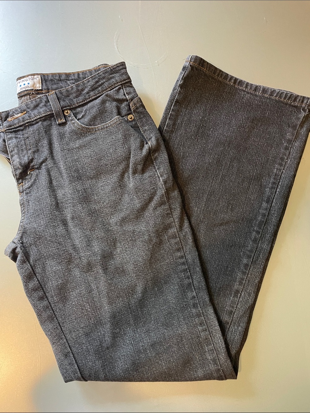 Covington Black Straight-Leg Jeans | 6